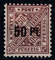 100: Old German States Wurttemberg - Official stamps