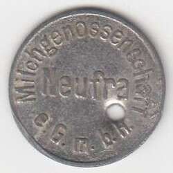 125.50: Notmünzen / Wertmarken - Milchmarken