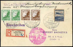 983510: Zeppelin, Zeppelinpost LZ129, Nordamerikafahrten