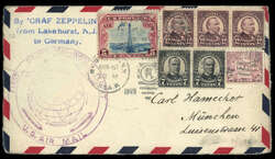 982536: Zeppelin, Zeppelinpost LZ 127, Weltrundfahrt 1929