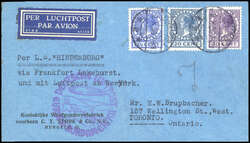 983520: Zeppelin, Zeppelin Mail LZ 129, Olympic Flight