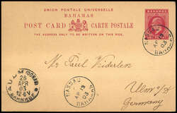1775: Bahamas - Postal stationery