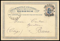 4165: Liberia - Postal stationery
