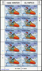 1988, 8 Kleinbogen Olympische Winterspiele, Calgary: ...