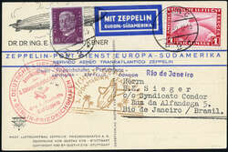 982526: Zeppelin, Zeppelinpost LZ 127, Südamerikafahrten 1932