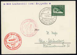 984010: Zeppelin, Zeppelinpost LZ 130, Sudetenlandfahrten