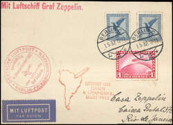 982526: Zeppelin, Zeppelin Mail LZ 127, South America Flights 1932