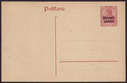 345: メーメル地方 - Postal stationery