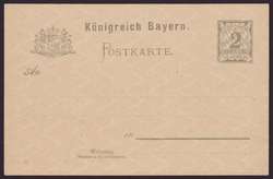 15: l'État souverain allemand de Bavière - Postal stationery