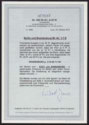 1945, Berliner Bär und Eiche mit zickzackförmigem Durchstich, 7 W. ...