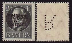 15: l'État souverain allemand de Bavière - Franchise stamps