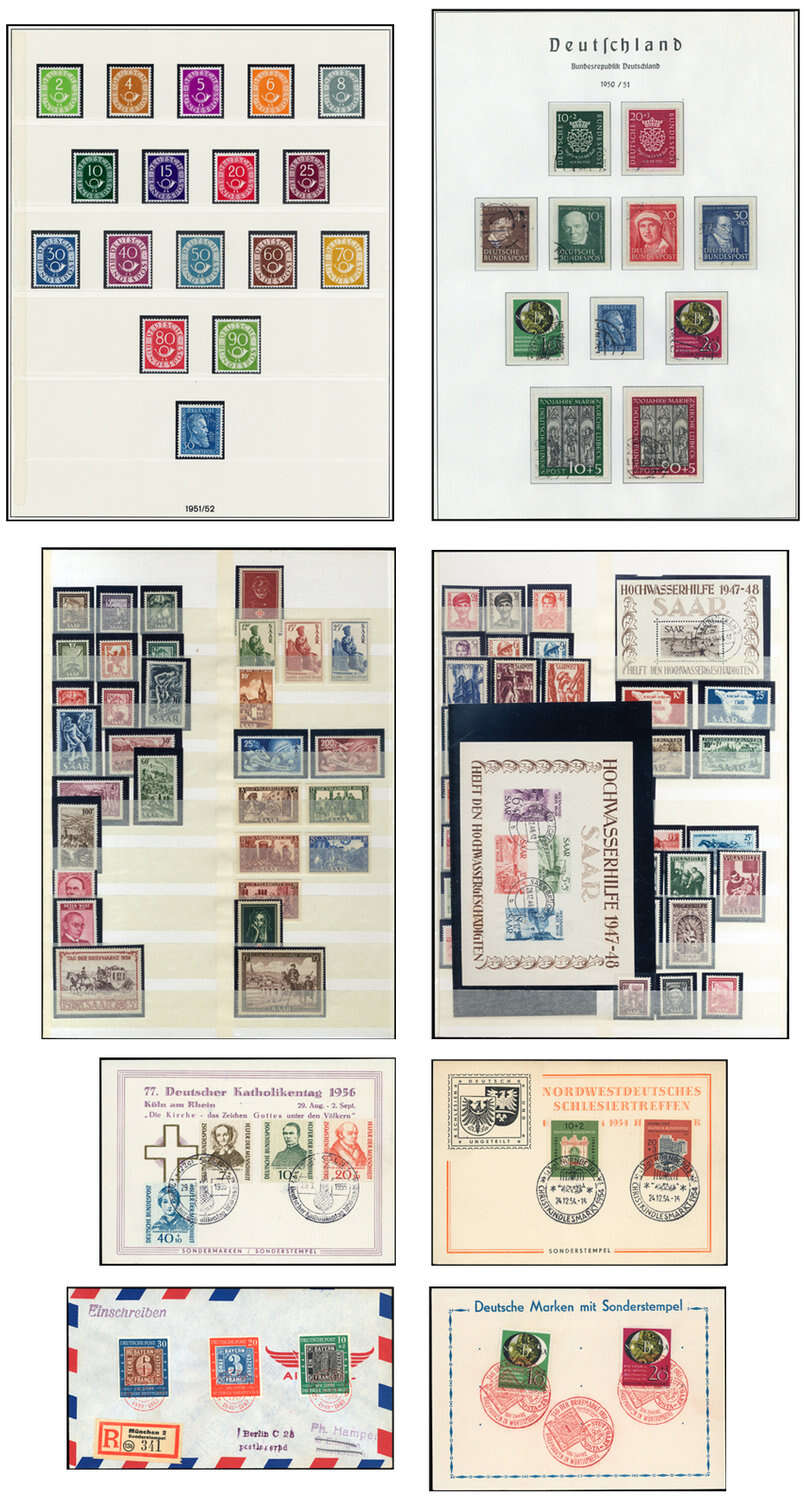 Lot 8 - sammlungen und posten sammlernachlässe -  Deutsche Briefmarken AG 6th Large Lot Auction Deutsche Briefmarken AG