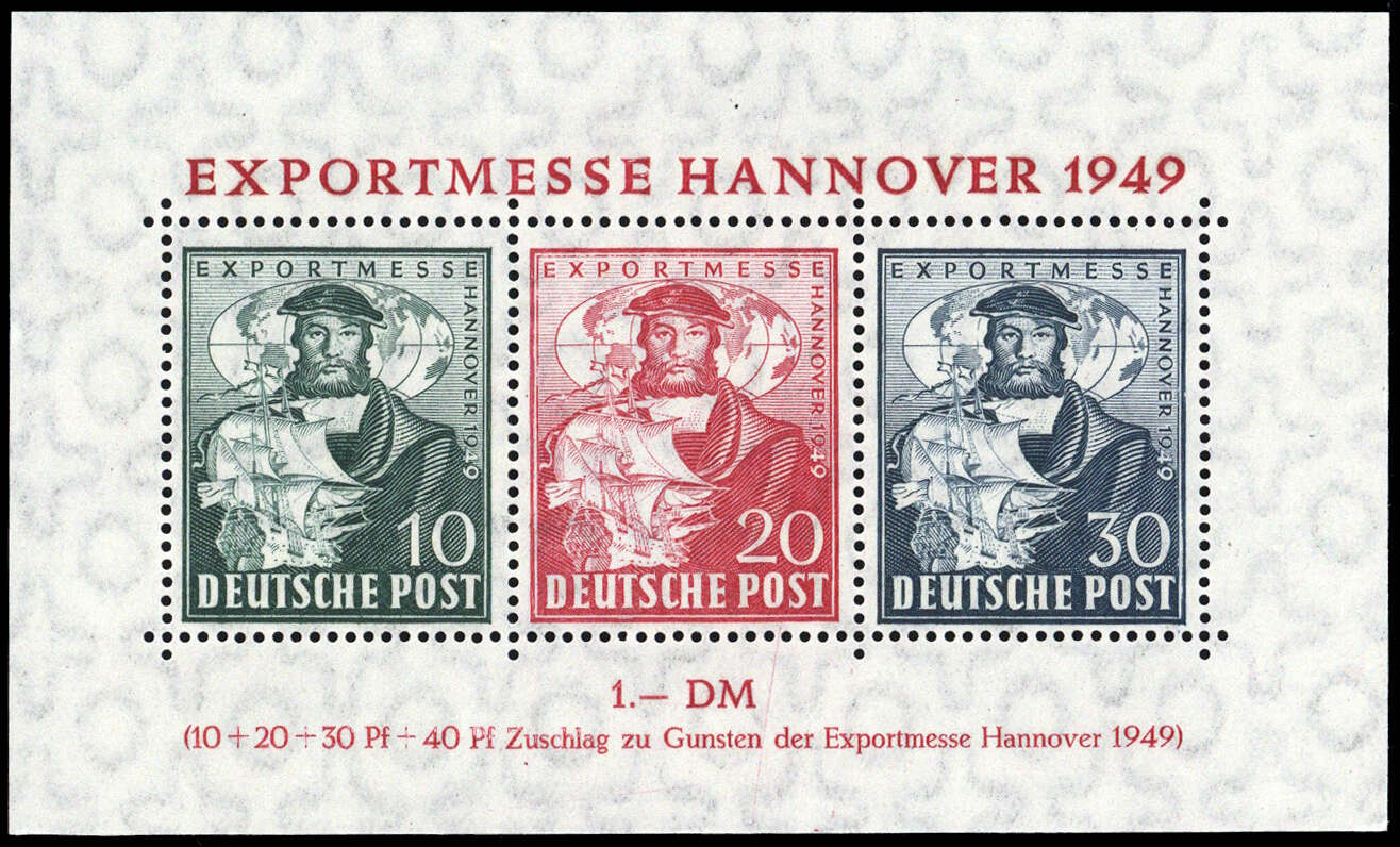 Stamp Auction - deutschland bizone - 6th Large Lot Auction Deutsche ...