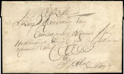 1777, interessanter Brief von Moskau mit vollem Text und rs. Siegel ...