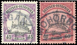 1905, 8 Werte Kaiseryacht ohne Wasserzeichen komplett gestempelt, 60 ...