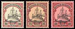 1901, 2 bis 40 Pesa Kaiseryacht ohne Wasserzeichen komplett sauber ...