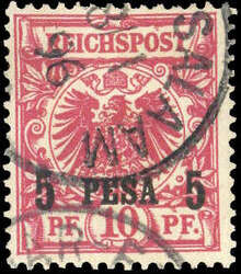 1893, 10 Pfg. Deutsches Reich Krone/Adler in der Type "Id" mit ...