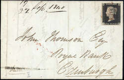 2865100: Grossbritannien 1840 1d schwarz